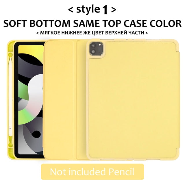 iPad Air 4 10.9 2020 silicone case with pencil holder - KiwisLove