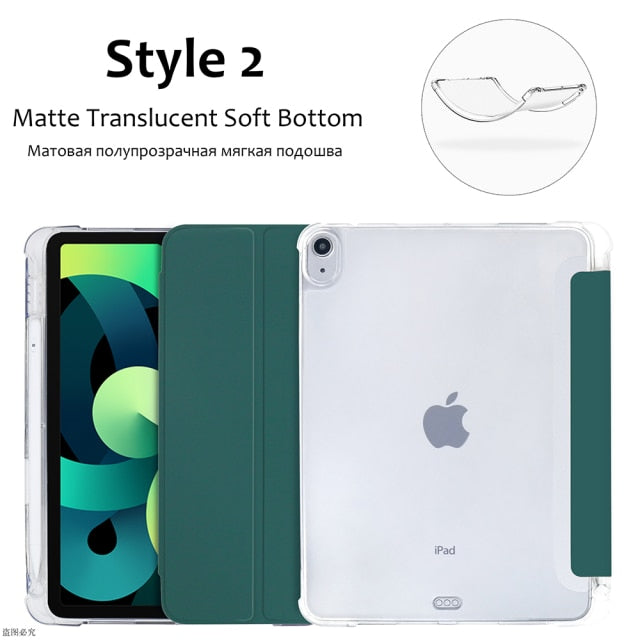 2020 Pro 12.9 4th silicone case with pencil holder - KiwisLove