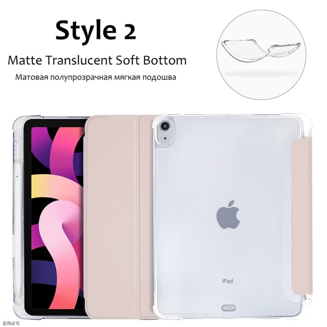 2020 Pro 12.9 4th silicone case with pencil holder - KiwisLove