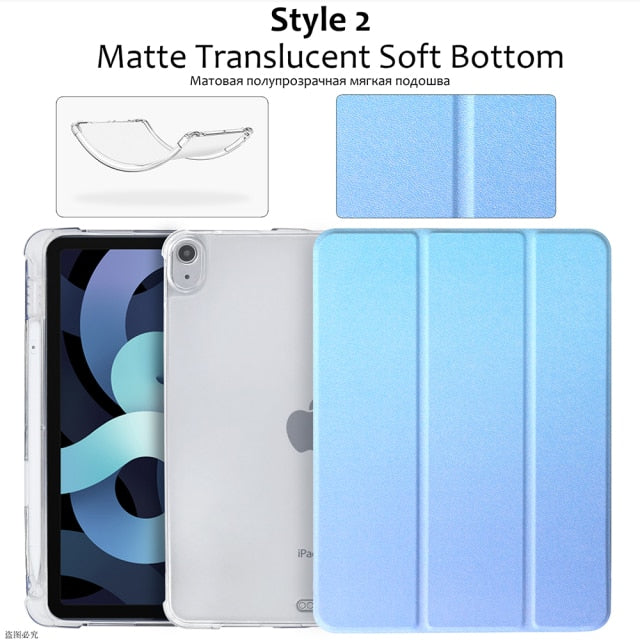 2020 Pro 12.9 4th silicone case with pencil holder - KiwisLove