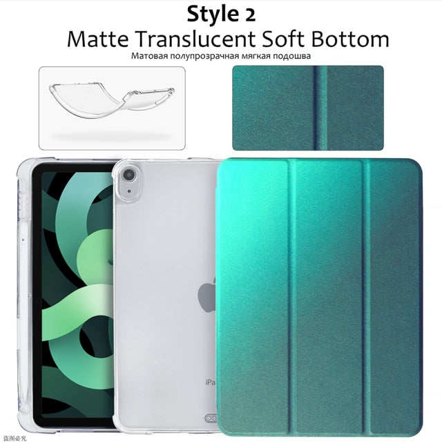 2020 Pro 12.9 4th silicone case with pencil holder - KiwisLove