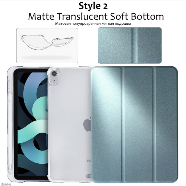 2020 Pro 12.9 4th silicone case with pencil holder - KiwisLove