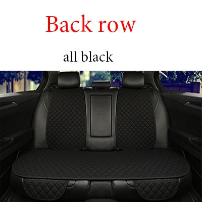 Flax Car Seat Cover Four Seasons Front Rear Auto Accesorios Coche Interior Details Universal Size Auto Goods Car Seat Protector - KiwisLove