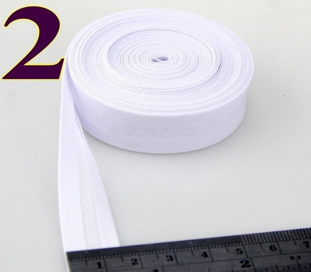 15mm (5/8")Width Back Side Ironed Single Folded Cotton Bias Binding Tape For Garment Cushion Table Quilt Craft Diy Accessories - KiwisLove