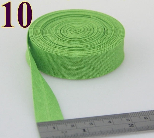 15mm (5/8")Width Back Side Ironed Single Folded Cotton Bias Binding Tape For Garment Cushion Table Quilt Craft Diy Accessories - KiwisLove