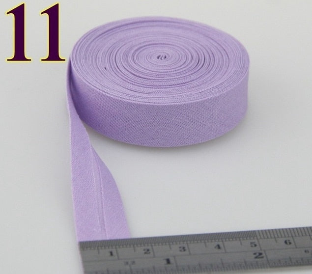 15mm (5/8")Width Back Side Ironed Single Folded Cotton Bias Binding Tape For Garment Cushion Table Quilt Craft Diy Accessories - KiwisLove