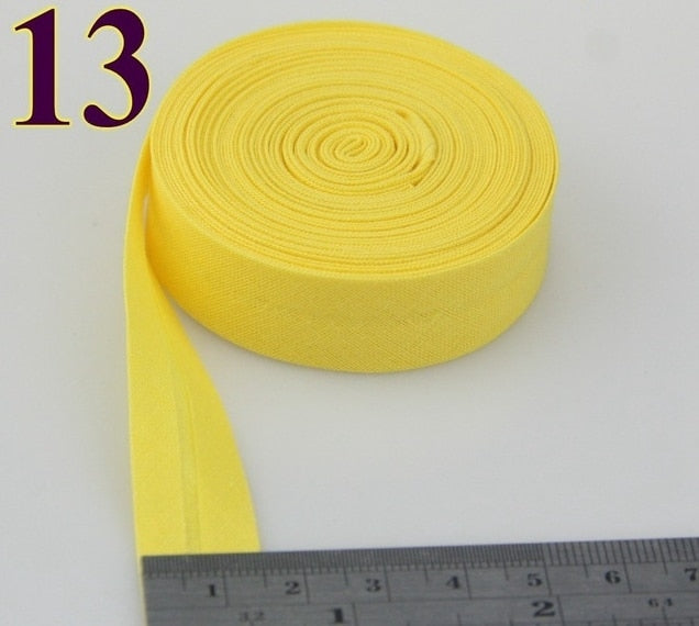 15mm (5/8")Width Back Side Ironed Single Folded Cotton Bias Binding Tape For Garment Cushion Table Quilt Craft Diy Accessories - KiwisLove