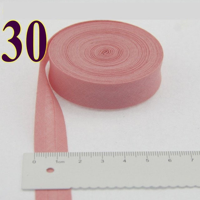 15mm (5/8")Width Back Side Ironed Single Folded Cotton Bias Binding Tape For Garment Cushion Table Quilt Craft Diy Accessories - KiwisLove