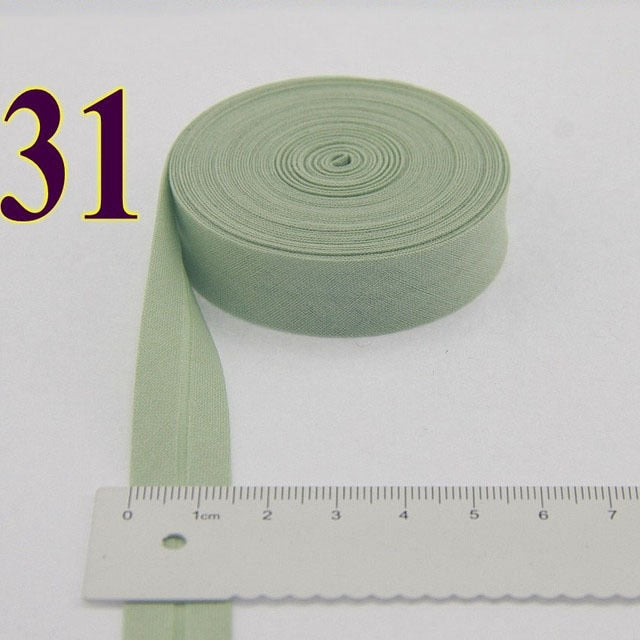 15mm (5/8")Width Back Side Ironed Single Folded Cotton Bias Binding Tape For Garment Cushion Table Quilt Craft Diy Accessories - KiwisLove