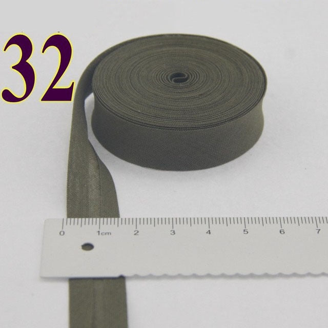 15mm (5/8")Width Back Side Ironed Single Folded Cotton Bias Binding Tape For Garment Cushion Table Quilt Craft Diy Accessories - KiwisLove