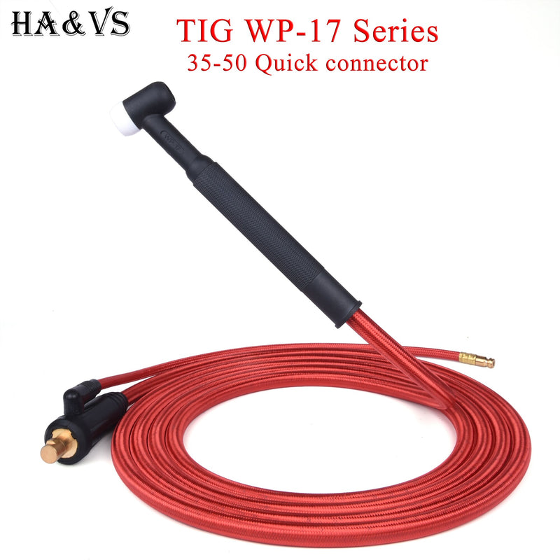 WP17 TIG Torch Gas-Electric Integrated Red Hose Cable - KiwisLove