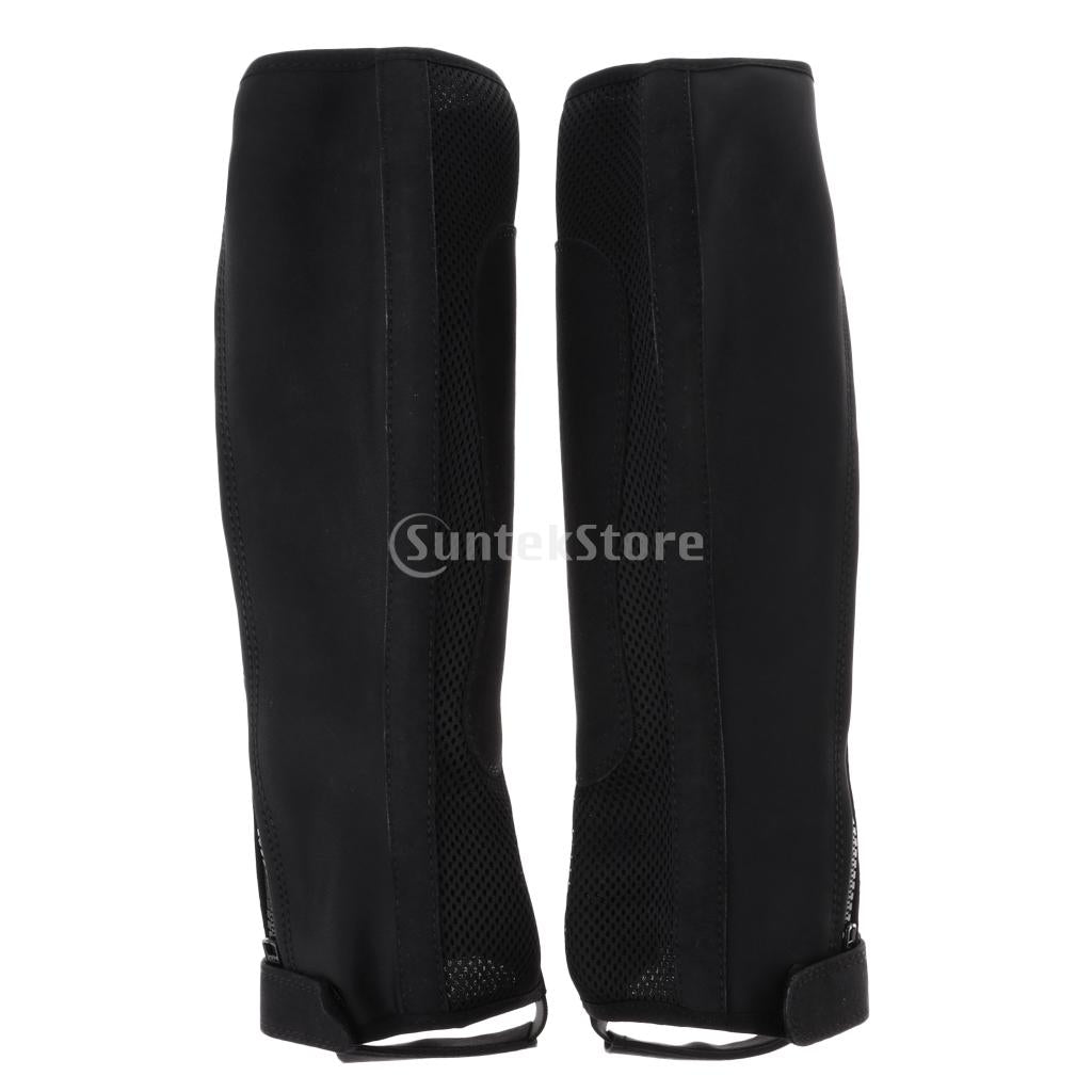 Equestrian Gaiters Half Chaps Horse Riding Boots Cover Leg Guard Gear - KiwisLove