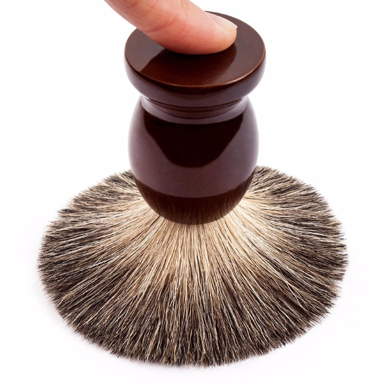 Qshave Man  Badger Hair Shaving Brush Wood  Razor Double Edge Safety Straight Classic Safety - KiwisLove