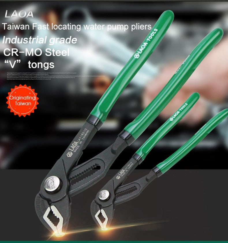 LAOA Fast Water Pump Pliers Pipe Wrench Plumbing Combination Pliers Universal Wrench Grip Pipe Wrench Plumber - KiwisLove