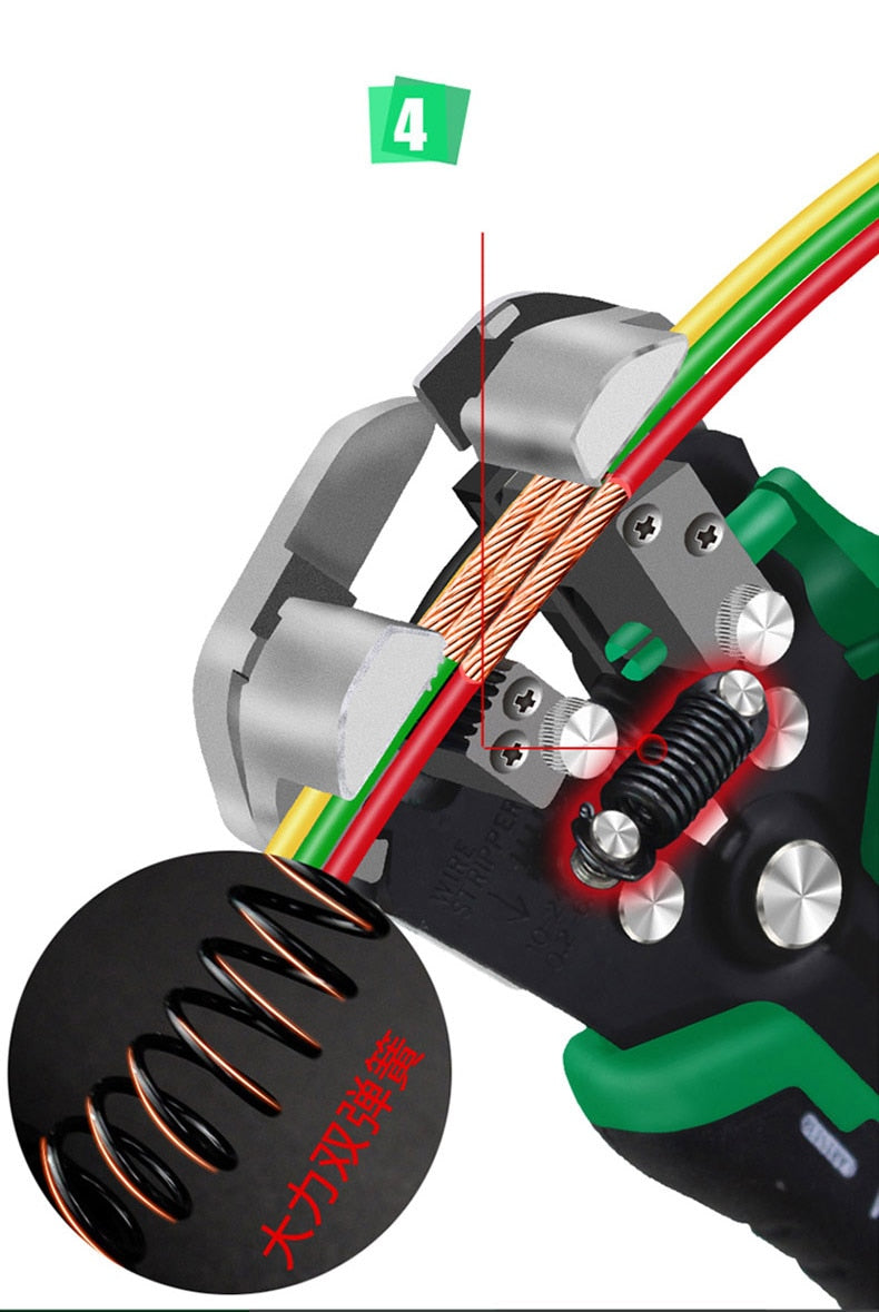 LAOA Automatic Wire Stripping Professional Electrical Wire Stripper High Quality - KiwisLove