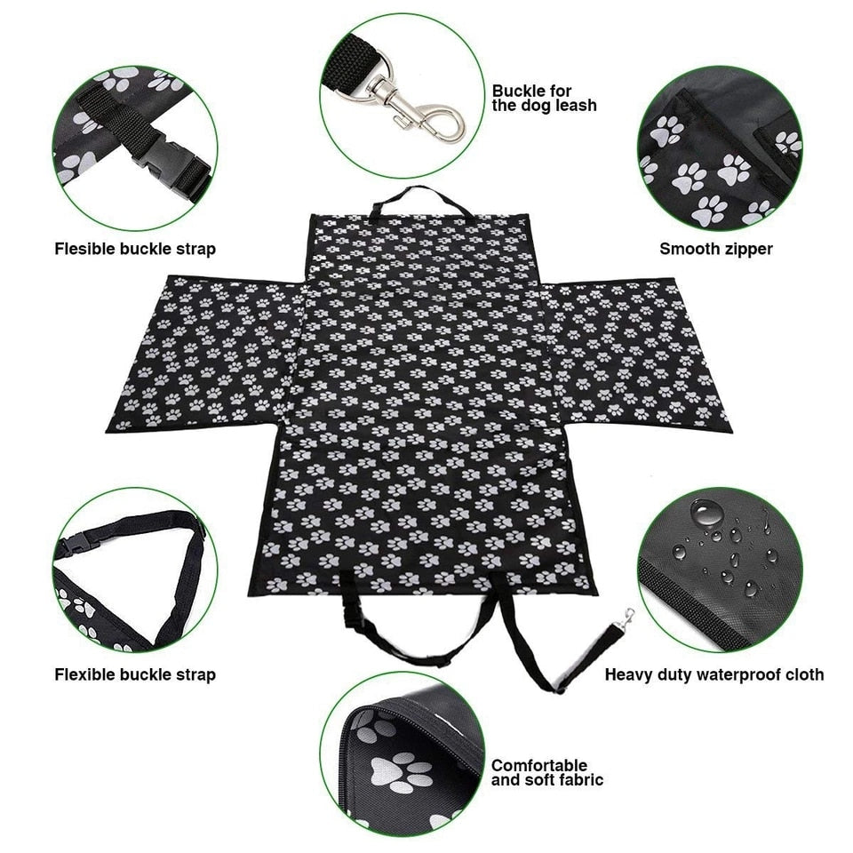 Dog Car Seat Cover Mats Hammock Waterproof CAWAYI KENNEL - KiwisLove