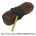 Hunting Gun Accessories Bore Cleaner .22 Cal.223 Cal.38 Cal& 5.56mm 7.62mm 12GA Rifle Cleaning Tool Rifle Barrel Calibre Rope - KiwisLove