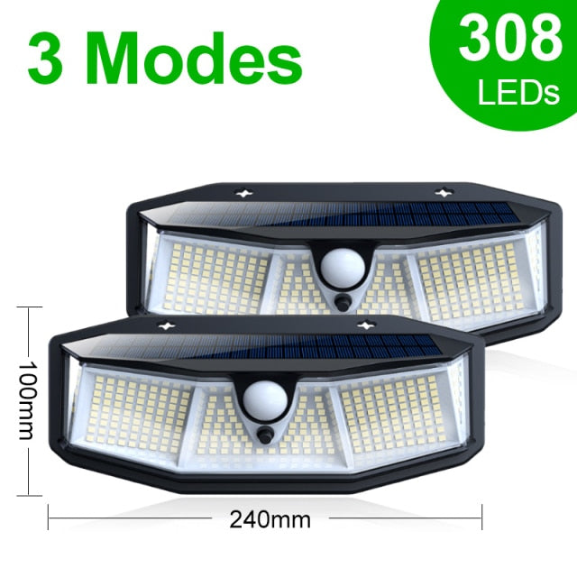 Goodland 308 LED Solar Light Outdoor  Lamp  PIR Motion Sensor Waterproof  Garden - KiwisLove