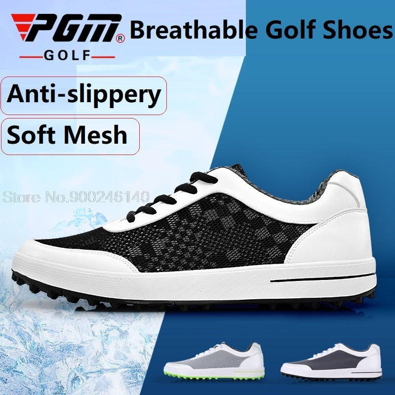 Pgm Golf Shoes Men Breathable Ultra-Light Mesh Sneakers - KiwisLove