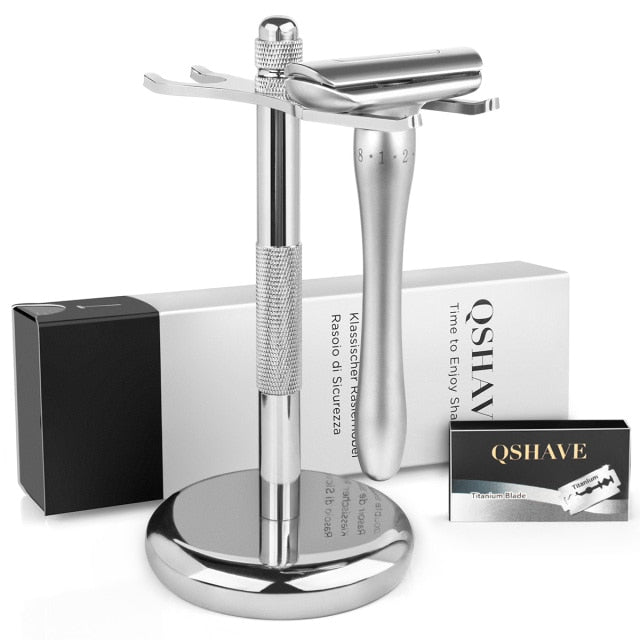 QShave Adjustable Razor  + Holder + 5 blades set - KiwisLove