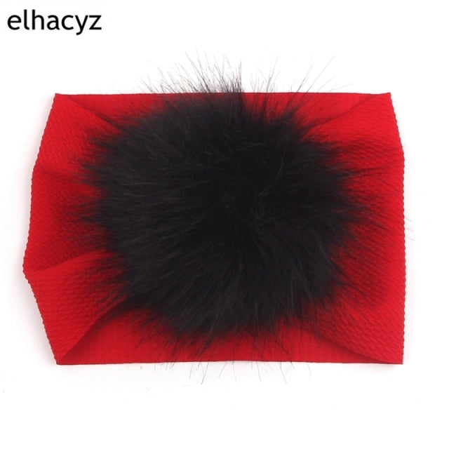 2021 NEW Big Bow Headband Pearl Flower Turban Girls Fabric Elastic Hair Band - KiwisLove