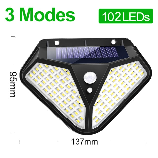 Goodland 102 LED Solar Light Outdoor Solar Lamp  Motion Sensor Garden - KiwisLove