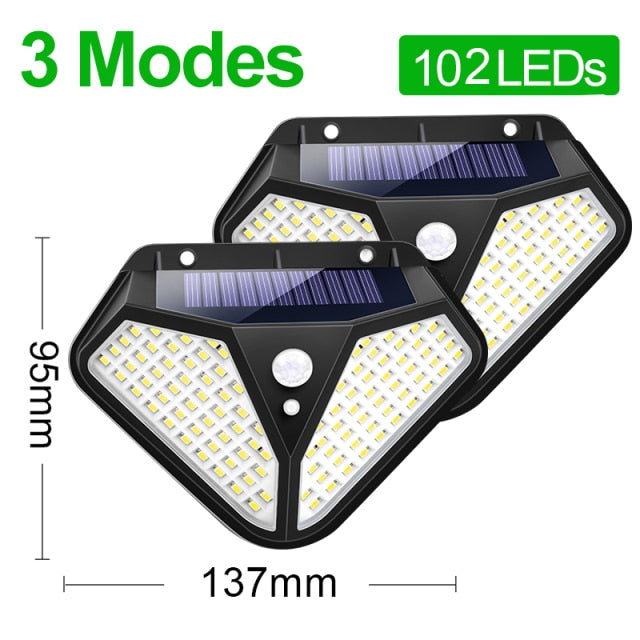 Goodland 102 LED Solar Light Outdoor Solar Lamp  Motion Sensor Garden - KiwisLove