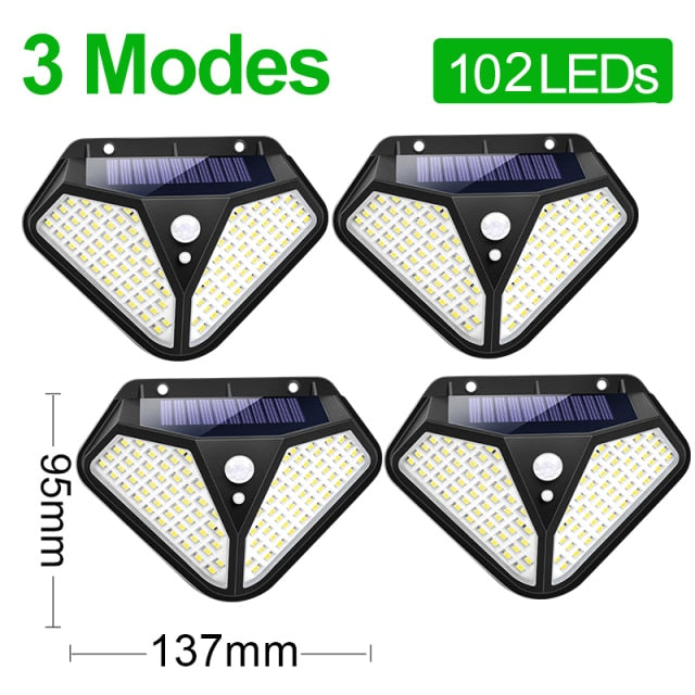 Goodland 102 LED Solar Light Outdoor Solar Lamp  Motion Sensor Garden - KiwisLove