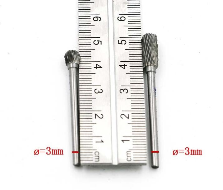 10pc 1/8" Shank Tungsten Carbide Milling Cutter Rotary Tool - KiwisLove