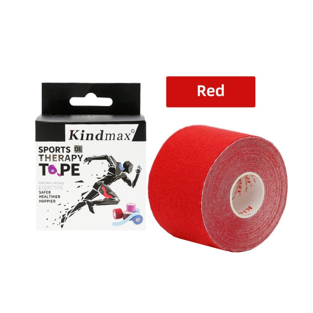5 Size Kindmax 100% Cotton Elastic Kinesiology Tape Sport Physiotherapy Recovery Bandage for Running Knee Muscle Protector - KiwisLove