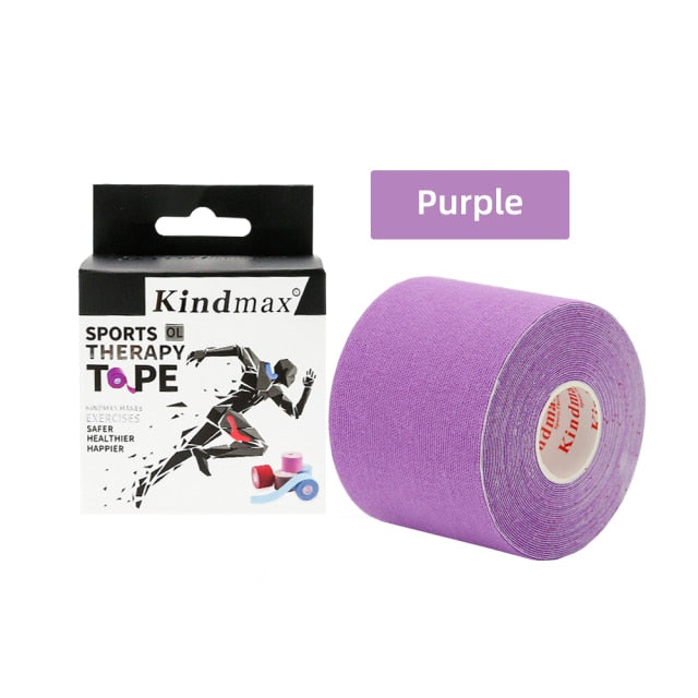 5 Size Kindmax 100% Cotton Elastic Kinesiology Tape Sport Physiotherapy Recovery Bandage for Running Knee Muscle Protector - KiwisLove