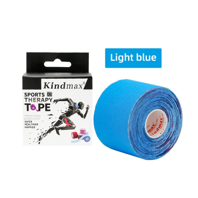 5 Size Kindmax 100% Cotton Elastic Kinesiology Tape Sport Physiotherapy Recovery Bandage for Running Knee Muscle Protector - KiwisLove