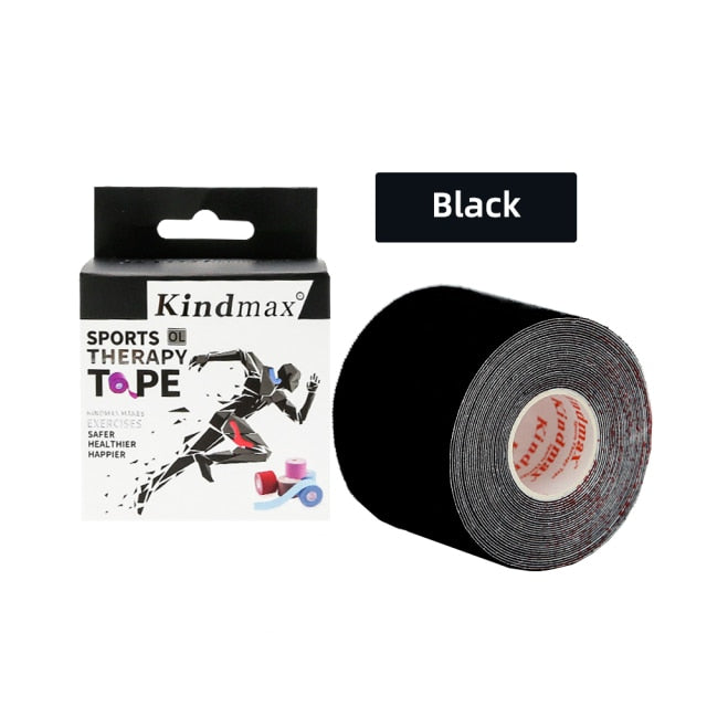 5 Size Kindmax 100% Cotton Elastic Kinesiology Tape Sport Physiotherapy Recovery Bandage for Running Knee Muscle Protector - KiwisLove