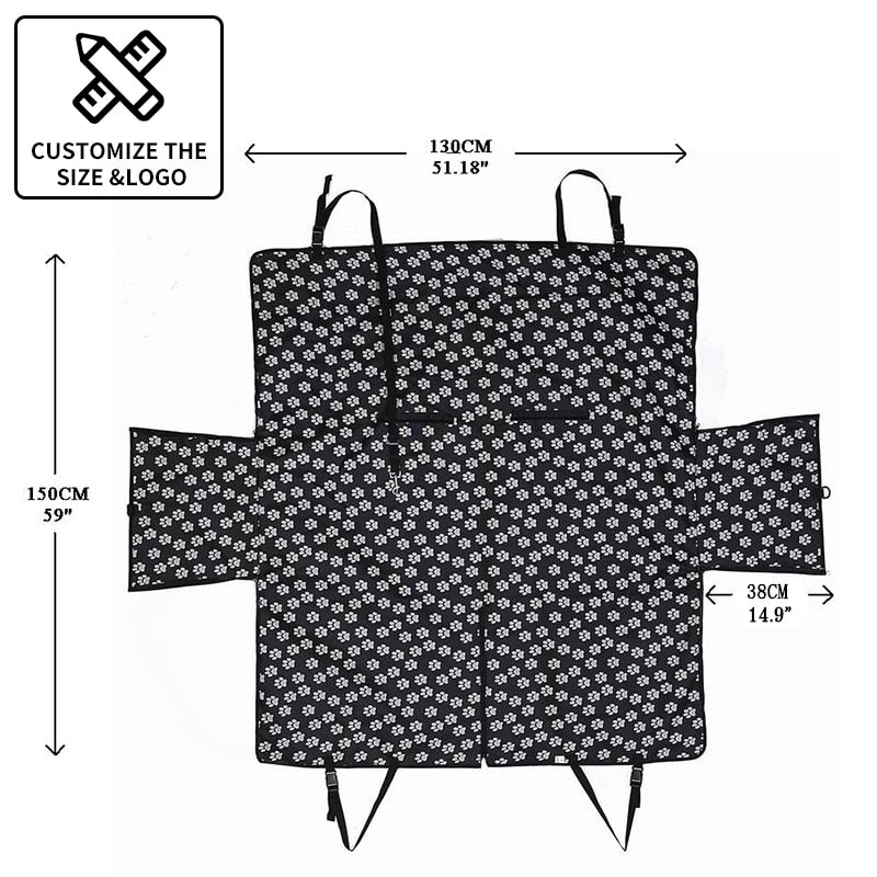 Dog Carriers Waterproof Rear Back Pet Dog Car Seat Cover Mats - KiwisLove