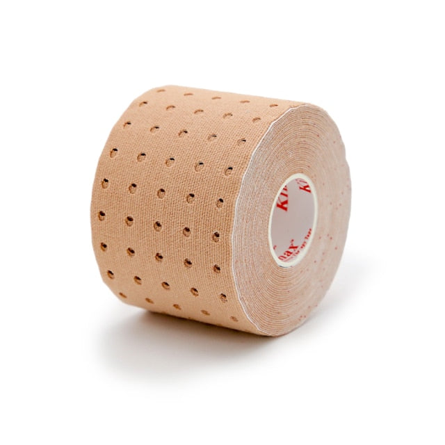 Kindmax Hole Kinesiology Tape Perforated Elastic Sport  Athletic Tape for Muscle Support Strain Injury Pain Relief 5cm x 5m Roll - KiwisLove