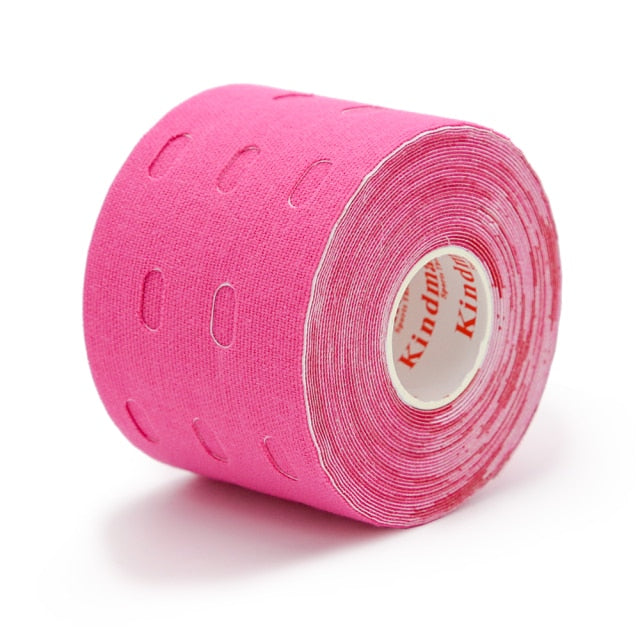 Kindmax Hole Kinesiology Tape Perforated Elastic Sport  Athletic Tape for Muscle Support Strain Injury Pain Relief 5cm x 5m Roll - KiwisLove