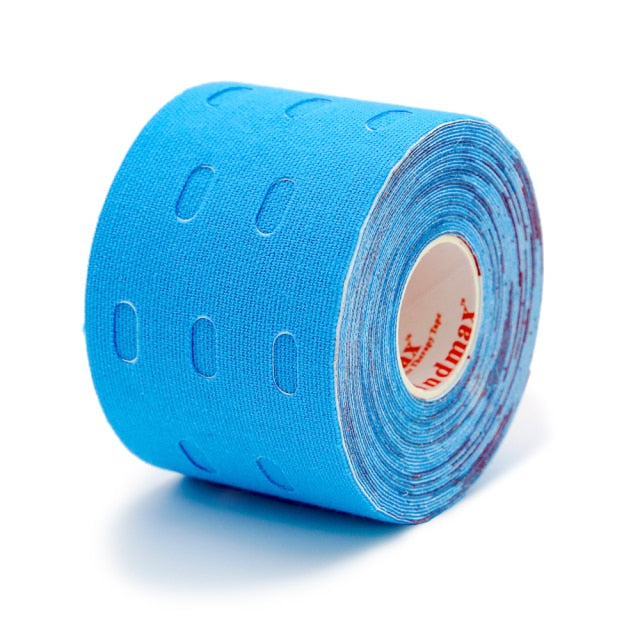 Kindmax Hole Kinesiology Tape Perforated Elastic Sport  Athletic Tape for Muscle Support Strain Injury Pain Relief 5cm x 5m Roll - KiwisLove