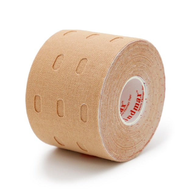 Kindmax Hole Kinesiology Tape Perforated Elastic Sport  Athletic Tape for Muscle Support Strain Injury Pain Relief 5cm x 5m Roll - KiwisLove
