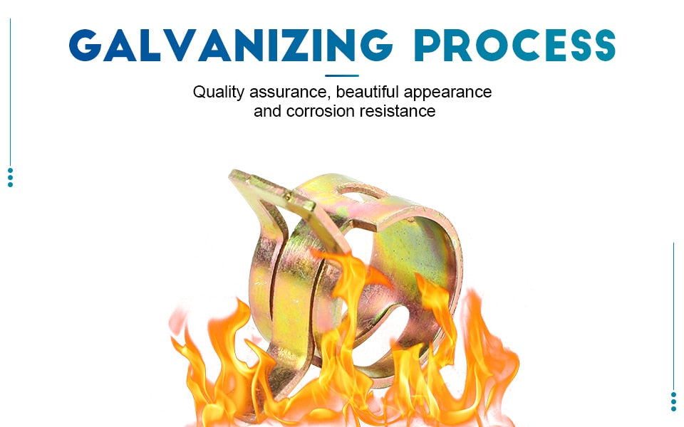 88pcs Spring Hose Clamp Zinc Plated Fuel Line Silicone Vacuum Hose Pipe - KiwisLove