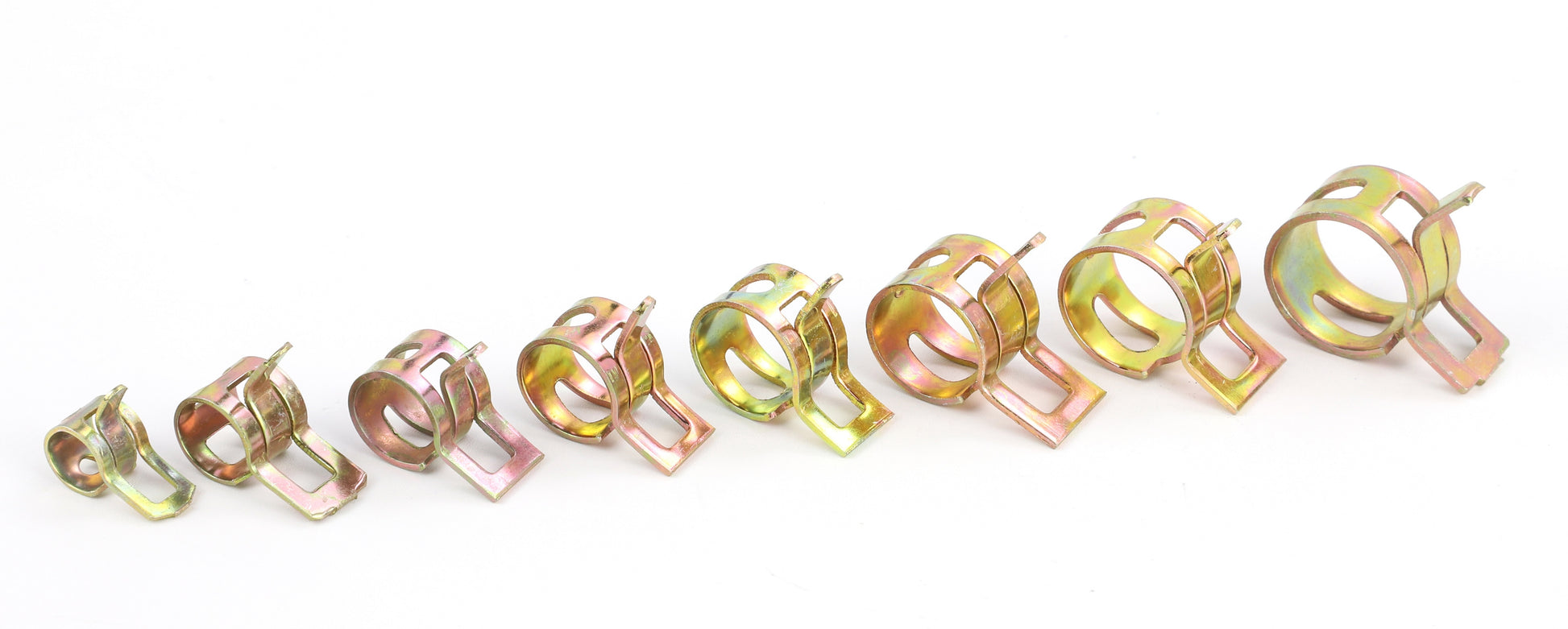 88pcs Spring Hose Clamp Zinc Plated Fuel Line Silicone Vacuum Hose Pipe - KiwisLove