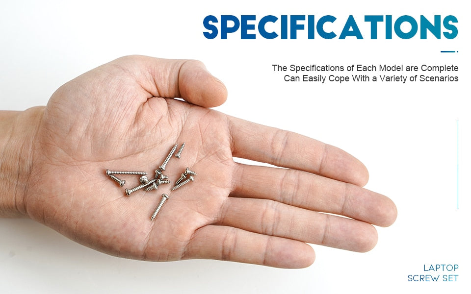 960pcs Mini Screw Round Pan Head  Computer Laptop Screw Stainless Steel Tapping - KiwisLove