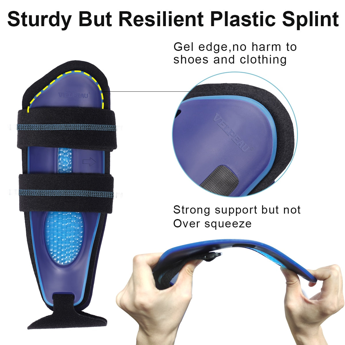 VELPEAU Ankle Support Brace Ankle Brace Stabilizer Stirrup Splint - KiwisLove