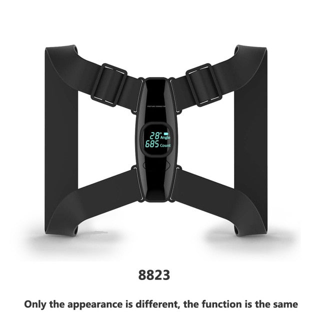 Smart Back Support Back Posture Corrector Intelligent Angle Sensor Vibration Reminder USB Charging LED Screen Children Adults - KiwisLove