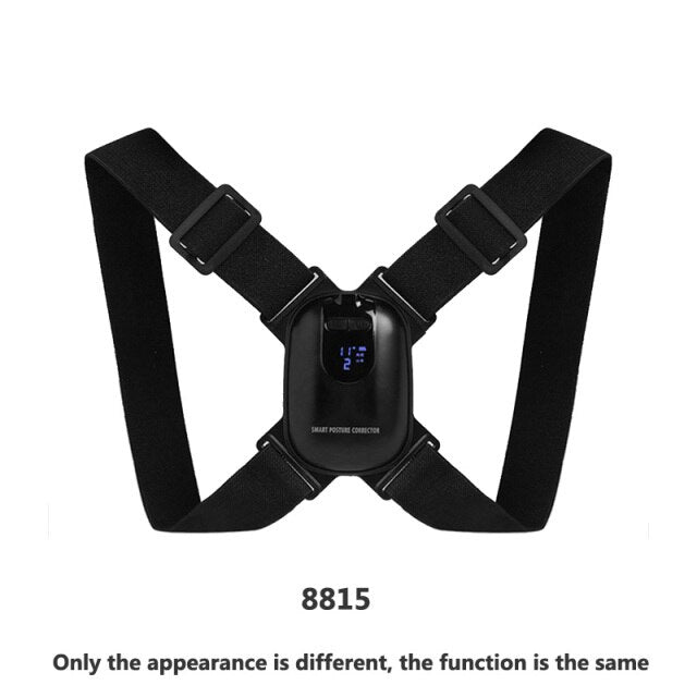 Smart Back Support Back Posture Corrector Intelligent Angle Sensor Vibration Reminder USB Charging LED Screen Children Adults - KiwisLove
