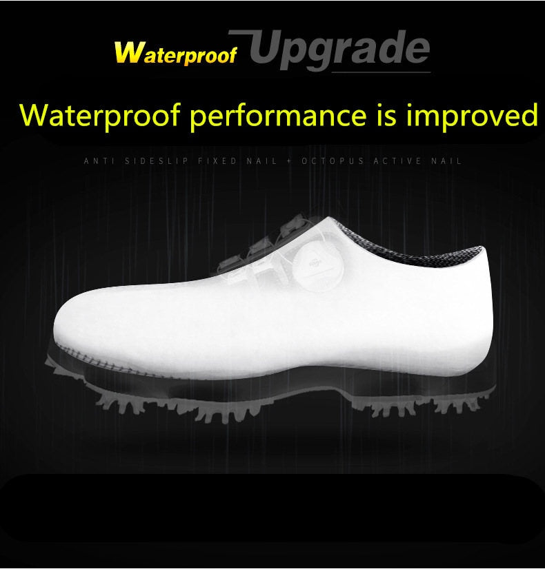 PGM Golf Men's Sneakers Rotating Lace Sneakers Waterproof Non-slip - KiwisLove