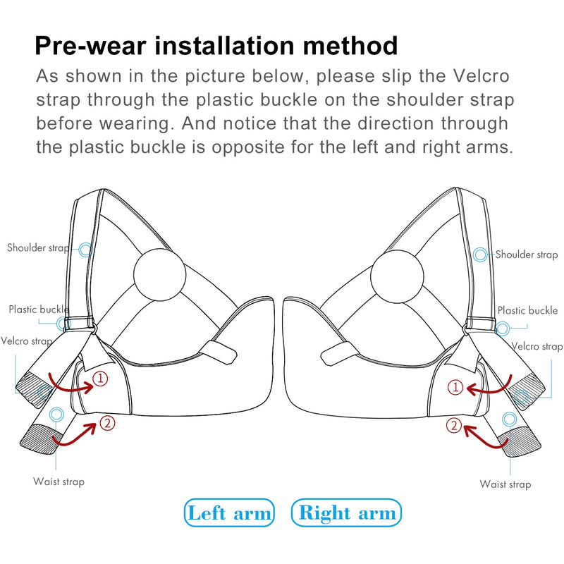 VELPEAU Lightweight Arm Sling Breathable Shoulder Support Brace Triangle Support - KiwisLove