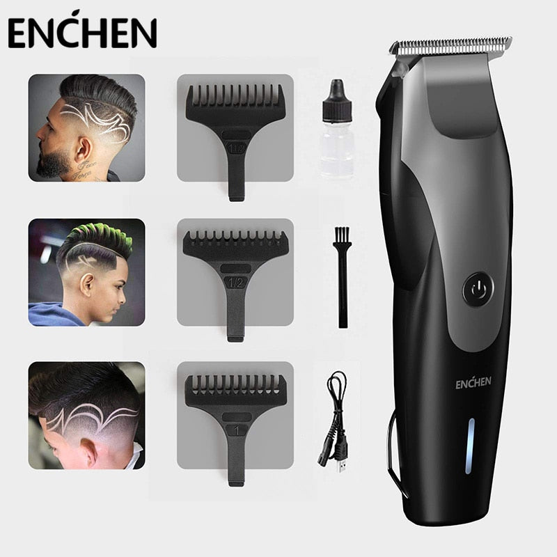 ENCHEN Hummingbird USB Electric Hair Clippers Rechargeable Cordless - KiwisLove