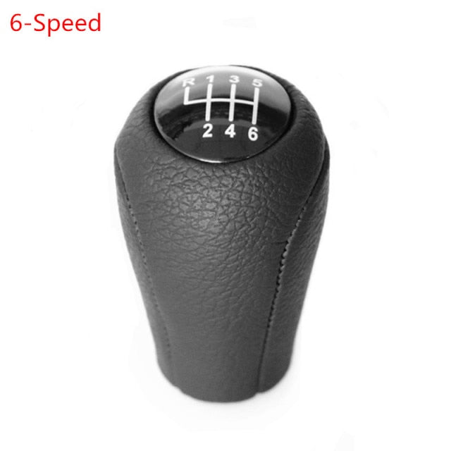 Leather Gear Shift Knob for MAZDA 3 BK BL 5 CR CW 6 II GH CX-7 ER MX-5 NC III 23 MT Leather Shifter Lever Arm Headball - KiwisLove