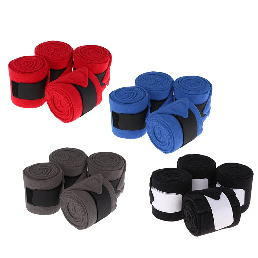 4 Pcs Horse Wraps Pony Legging Wrap Bandage Outdoors Equestrian Boots Bracer Leg Wraps Equestrian Equipment - KiwisLove