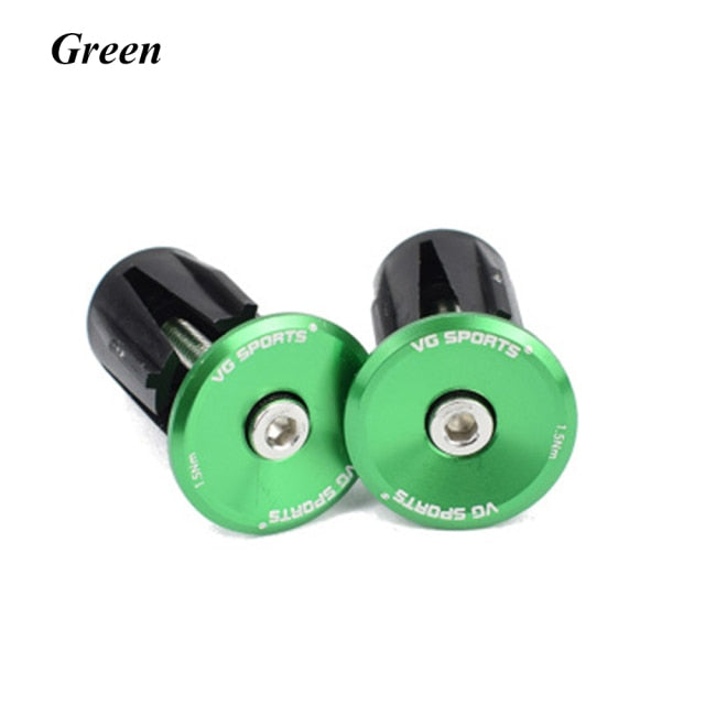 1 Pair Bicycle Grip Handlebar End Cap Aluminium Alloy Lock MTB Mountain Handle Bar Grips End Plugs for Bike Handlebar Accessory - KiwisLove